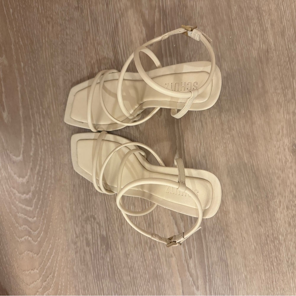 SCHUTZ Ivory Lovi Strappy Sandals - Picture 6 of 8